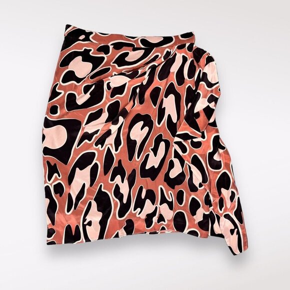 camilla & marc Animal Print Midi Skirt - Black, Pink, Cream - Picture 1 of 9